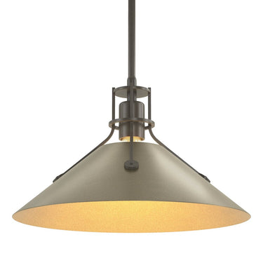 Hubbardton Forge Henry Medium Steel Shade Pendant - 134550