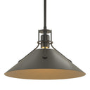 Hubbardton Forge Henry Medium Steel Shade Pendant - 134550
