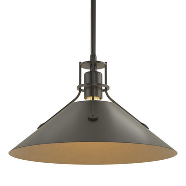 Hubbardton Forge Henry Medium Steel Shade Pendant - 134550