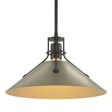 Hubbardton Forge Henry Medium Steel Shade Pendant - 134550