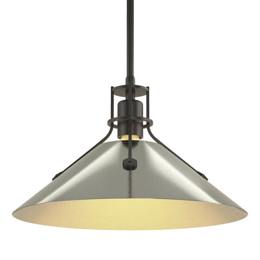 Hubbardton Forge Henry Medium Steel Shade Pendant - 134550