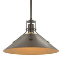 Hubbardton Forge Henry Medium Steel Shade Pendant - 134550