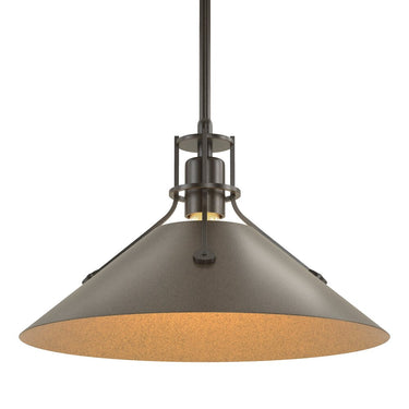 Hubbardton Forge Henry Medium Steel Shade Pendant - 134550