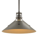Hubbardton Forge Henry Medium Steel Shade Pendant - 134550