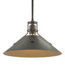 Hubbardton Forge Henry Medium Steel Shade Pendant - 134550