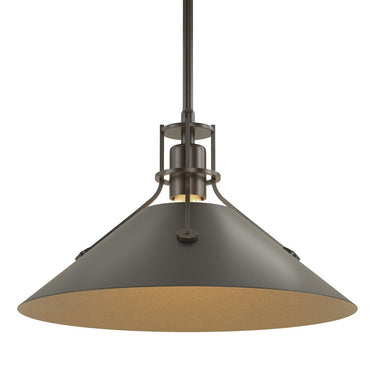 Hubbardton Forge Henry Medium Steel Shade Pendant - 134550