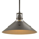 Hubbardton Forge Henry Medium Steel Shade Pendant - 134550