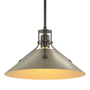 Hubbardton Forge Henry Medium Steel Shade Pendant - 134550