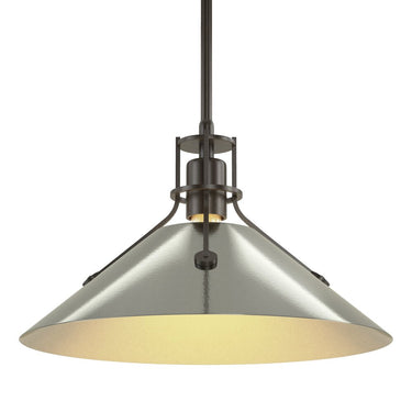 Hubbardton Forge Henry Medium Steel Shade Pendant - 134550