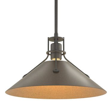 Hubbardton Forge Henry Medium Steel Shade Pendant - 134550