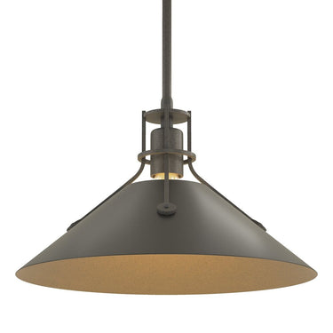 Hubbardton Forge Henry Medium Steel Shade Pendant - 134550
