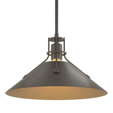 Hubbardton Forge Henry Medium Steel Shade Pendant - 134550