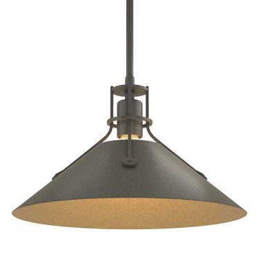 Hubbardton Forge Henry Medium Steel Shade Pendant - 134550
