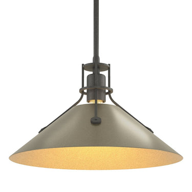 Hubbardton Forge Henry Medium Steel Shade Pendant - 134550