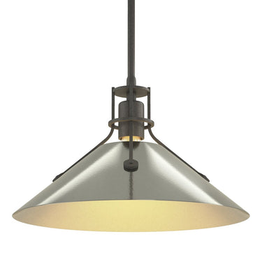 Hubbardton Forge Henry Medium Steel Shade Pendant - 134550