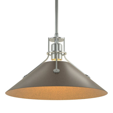 Hubbardton Forge Henry Medium Steel Shade Pendant - 134550