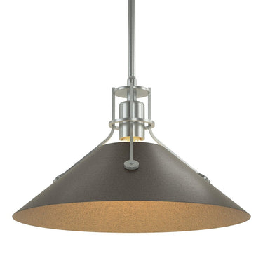 Hubbardton Forge Henry Medium Steel Shade Pendant - 134550