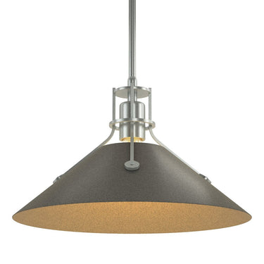 Hubbardton Forge Henry Medium Steel Shade Pendant - 134550