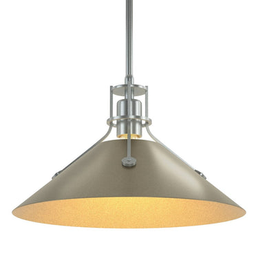 Hubbardton Forge Henry Medium Steel Shade Pendant - 134550