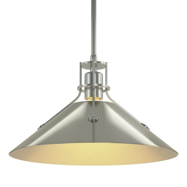 Hubbardton Forge Henry Medium Steel Shade Pendant - 134550