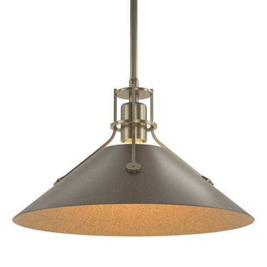 Hubbardton Forge Henry Medium Steel Shade Pendant - 134550