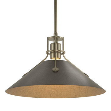Hubbardton Forge Henry Medium Steel Shade Pendant - 134550