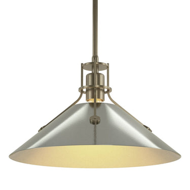 Hubbardton Forge Henry Medium Steel Shade Pendant - 134550