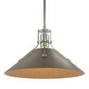 Hubbardton Forge Henry Medium Steel Shade Pendant - 134550