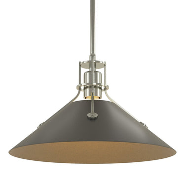 Hubbardton Forge Henry Medium Steel Shade Pendant - 134550