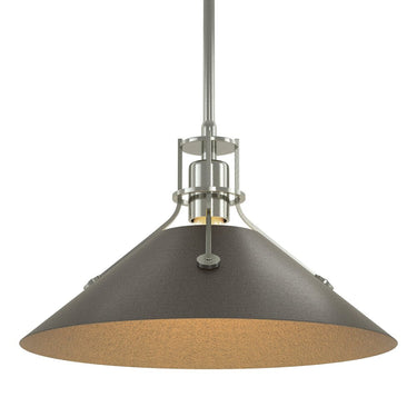 Hubbardton Forge Henry Medium Steel Shade Pendant - 134550