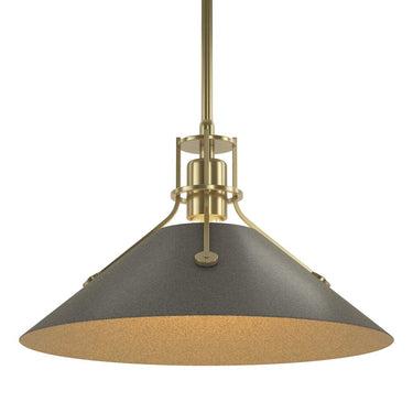 Hubbardton Forge Henry Medium Steel Shade Pendant - 134550