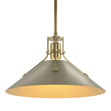 Hubbardton Forge Henry Medium Steel Shade Pendant - 134550