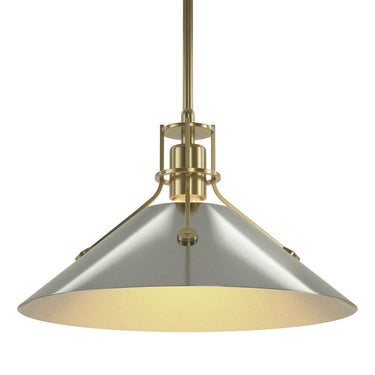 Hubbardton Forge Henry Medium Steel Shade Pendant - 134550