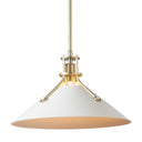 Hubbardton Forge Henry Medium Steel Shade Pendant 1