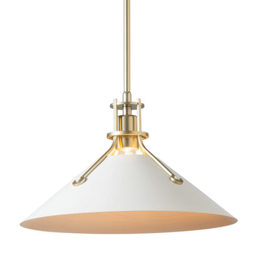 Hubbardton Forge Henry Medium Steel Shade Pendant 1