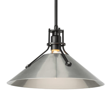 Hubbardton Forge Henry Medium Steel Shade Pendant 3