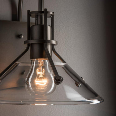 Hubbardton Forge Henry Small Glass Shade Outdoor Sconce 2