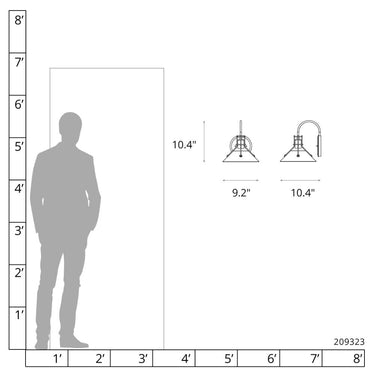 Hubbardton Forge Henry Small Metal Shade Sconce 5