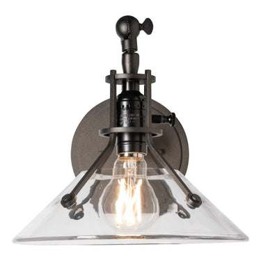 Hubbardton Forge Henry Swing Arm Glass Shade Sconce 1