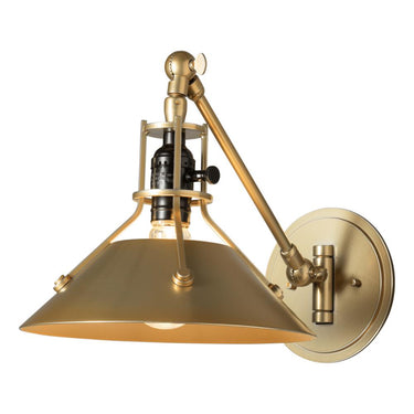 Hubbardton Forge Henry Swing Arm Metal Shade Sconce 