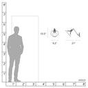 Hubbardton Forge Henry Swing Arm Metal Shade Sconce 7