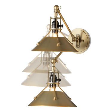 Hubbardton Forge Henry Swing Arm Metal Shade Sconce 3
