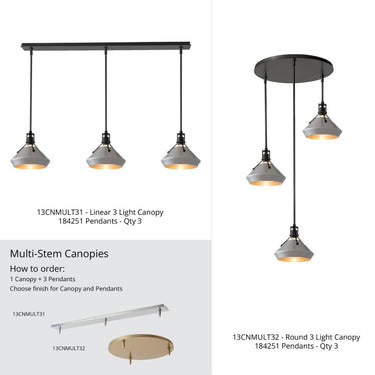 Hubbardton Forge Henry with Chamfer Pendants 3