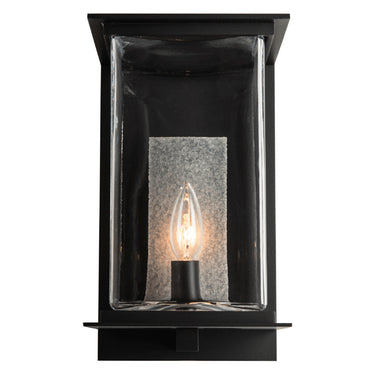 Hubbardton Forge 304840 Kingston Outdoor Medium 1 Light Incandescent Sconce in Clear Glass