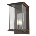 Hubbardton Forge 304840 Kingston Outdoor Medium 1 Light Incandescent Sconce in Clear Glass