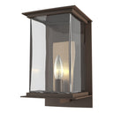 Hubbardton Forge 304840 Kingston Outdoor Medium 1 Light Incandescent Sconce in Clear Glass
