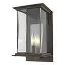 Hubbardton Forge 304840 Kingston Outdoor Medium 1 Light Incandescent Sconce in Clear Glass