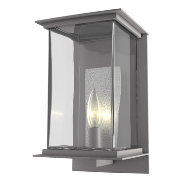 Hubbardton Forge 304840 Kingston Outdoor Medium 1 Light Incandescent Sconce in Clear Glass