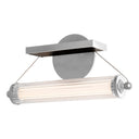 Hubbardton Forge 209105 Libra LED Sconce in Clear Glass with Wood Black Accent