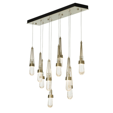 Hubbardton Forge Link 10-Light Blown Glass Pendant - Standard - 131200